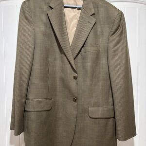 Stafford Beige Satin Blazer